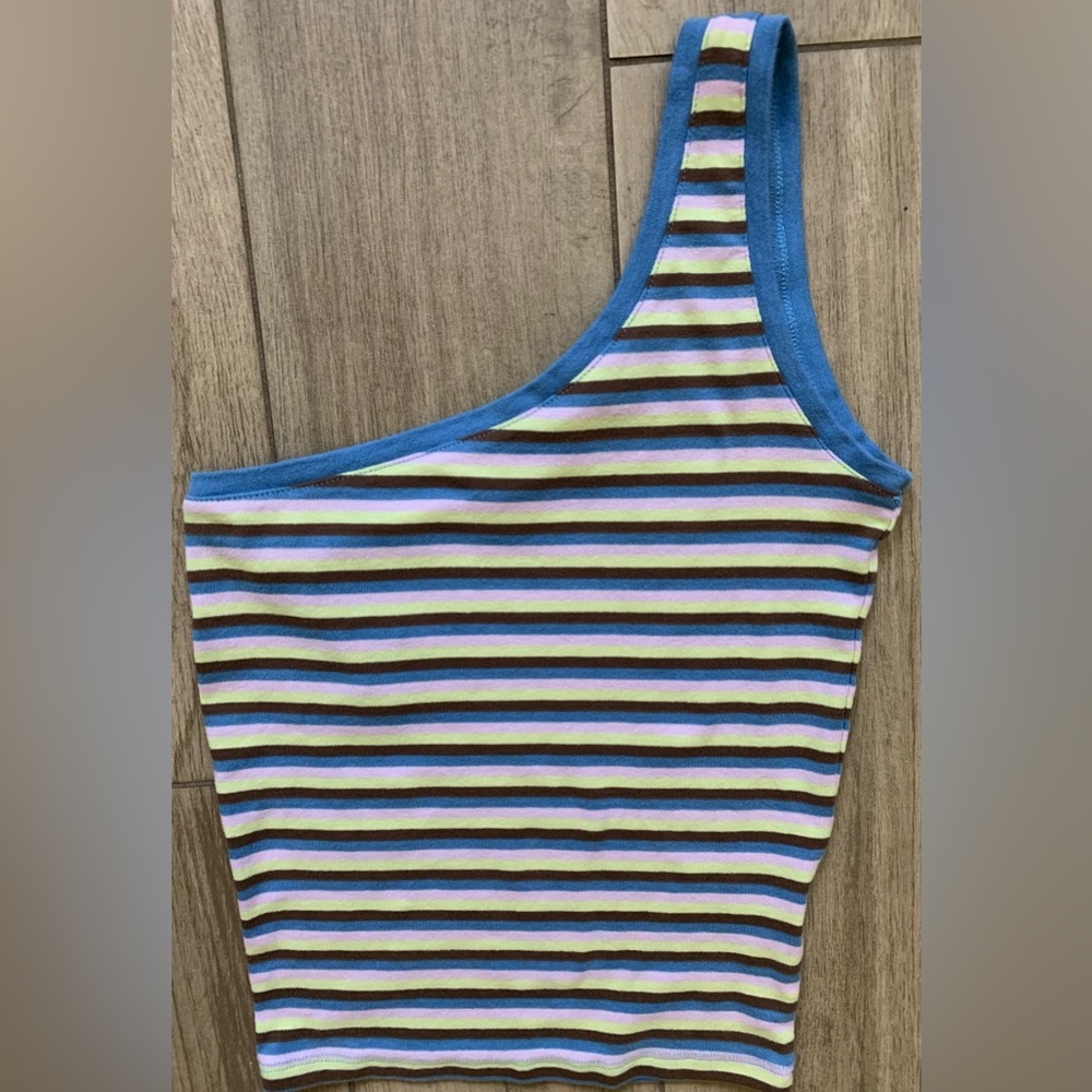 Cotton:On Stripe/ One Shoulder Tank Top for Women - Picture 8 of 8